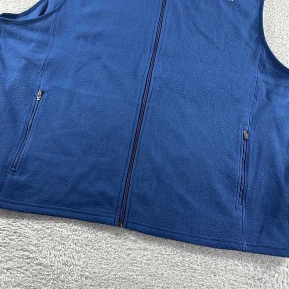 L.L. Bean Fleece Vest Mens 2xl Blue Full Zip Light‎ Weight Fitness NWT 278049 - Picture 6 of 10
